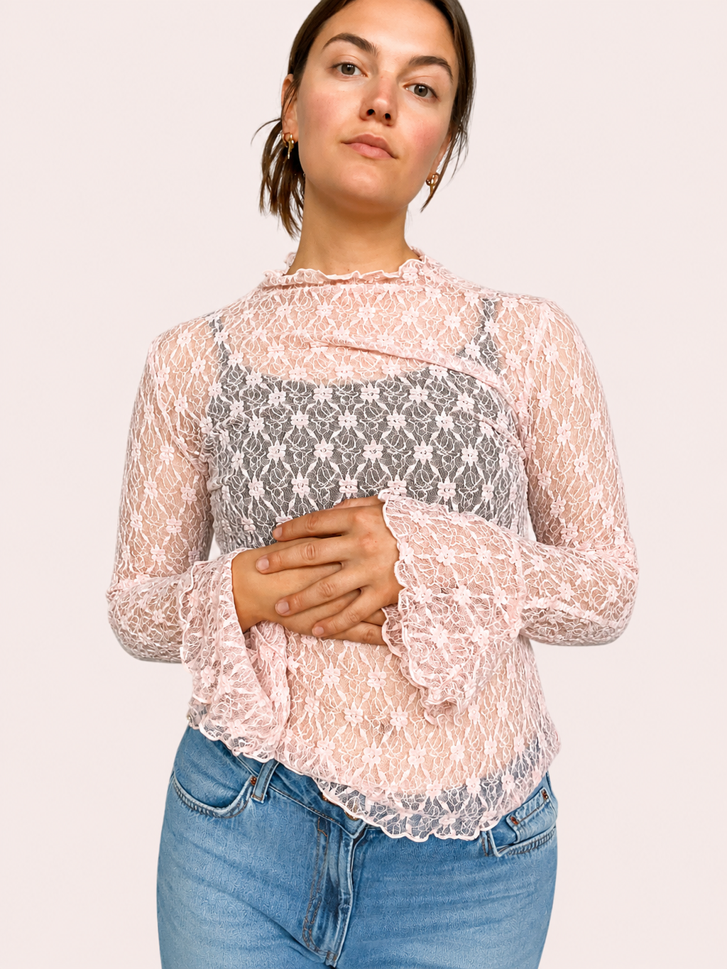 The Laura Top - Roze