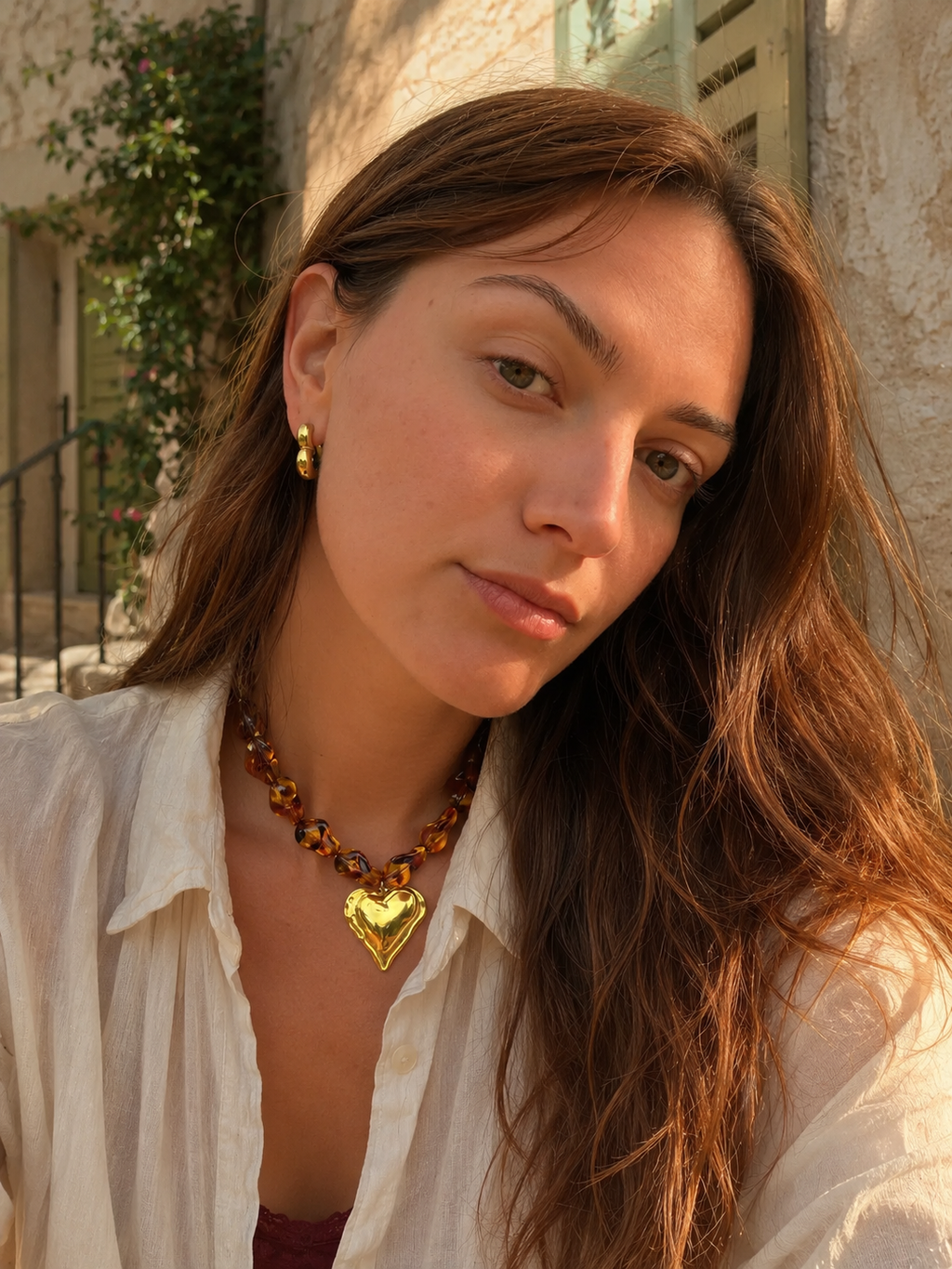 Collier Cœur d'Ambre