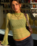 The Laura Top - Groen