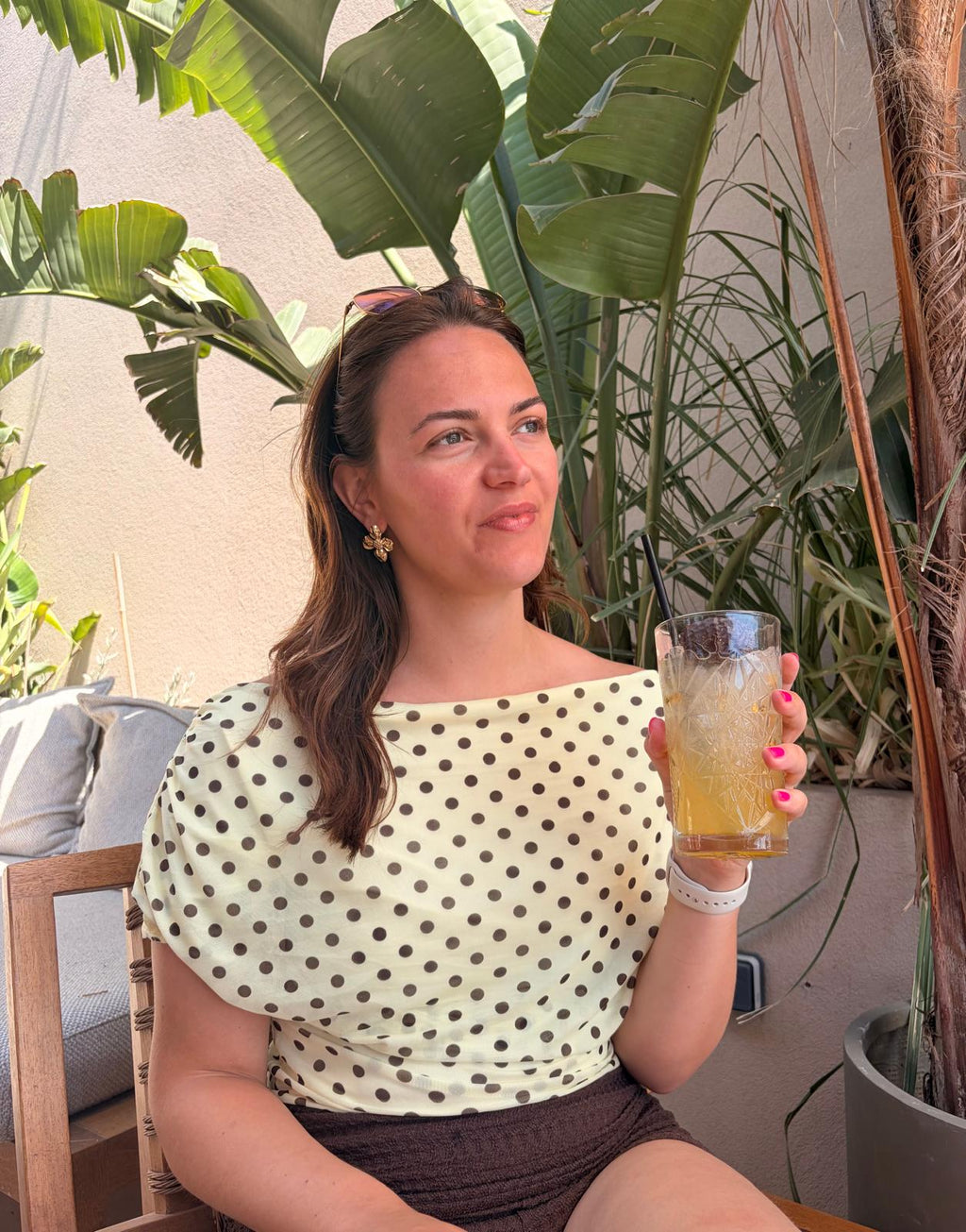 The Mila Top - Geel
