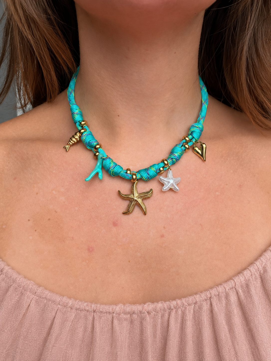 Collier de perles estival